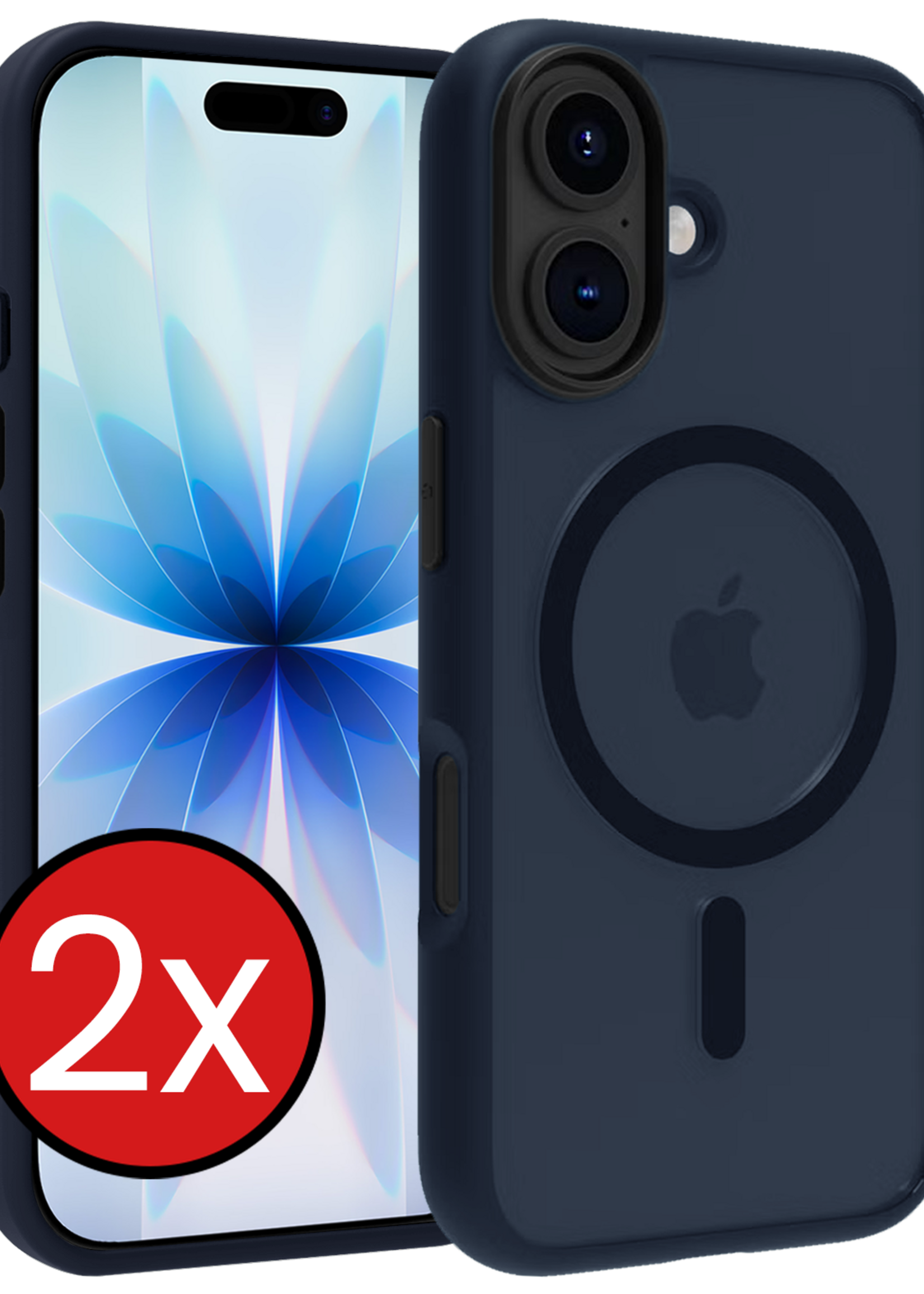 BTH BTH iPhone 17 Magsafe Hoesje - Donkerblauw - 2 PACK