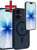 BTH BTH iPhone 17 Magsafe Hoesje Donkerblauw Met Screenprotector