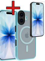 BTH BTH iPhone 17 Magsafe Hoesje Lichtblauw Met Screenprotector