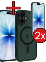 BTH BTH iPhone 17 Magsafe Hoesje Donkergroen Met 2x Screenprotector