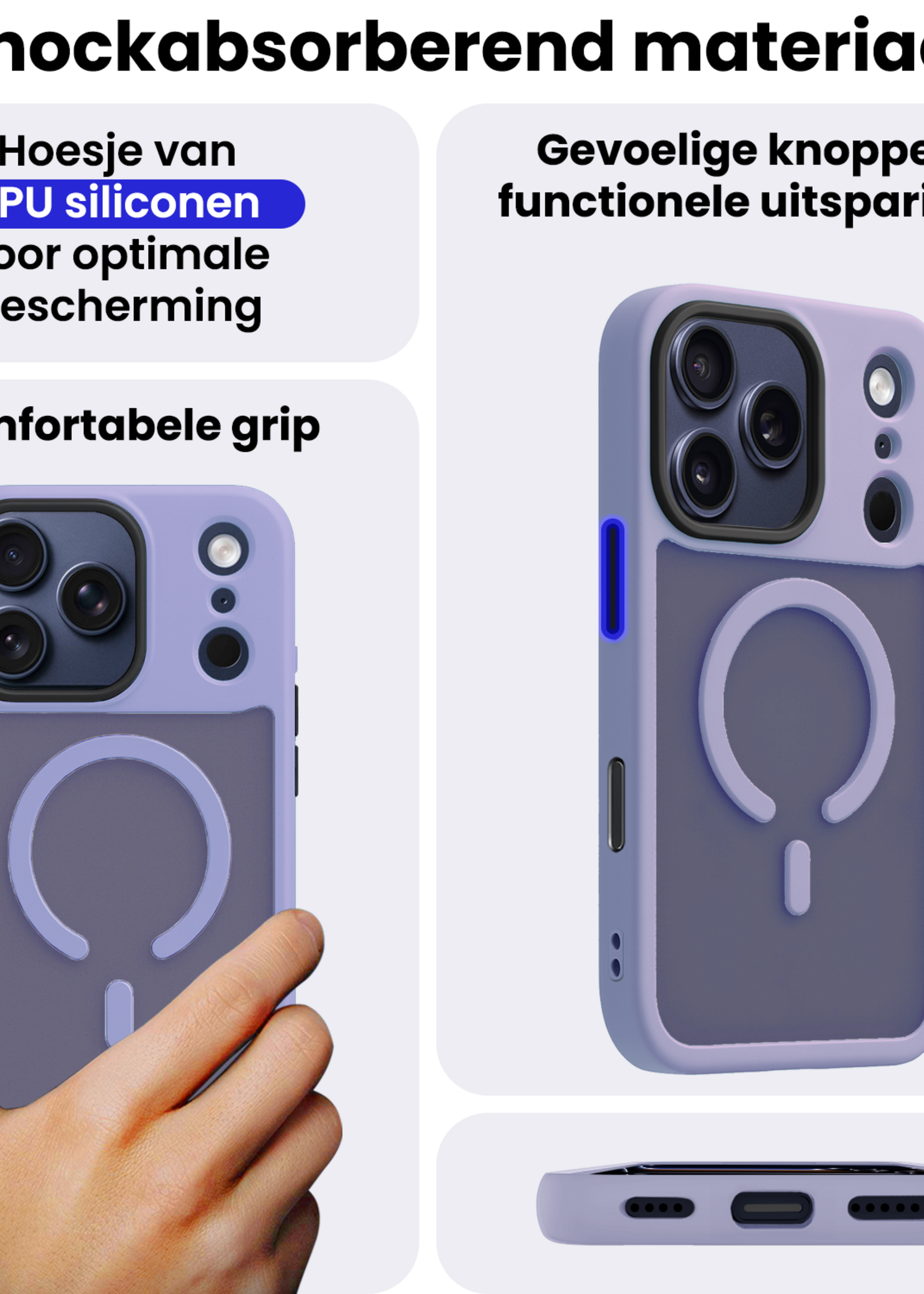 BTH BTH iPhone 17 Pro Magsafe Hoesje - Lila