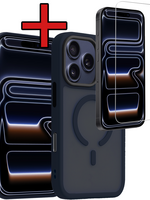 BTH BTH iPhone 17 Pro Magsafe Hoesje Donkerblauw Met Screenprotector