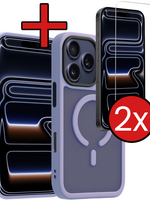BTH BTH iPhone 17 Pro Magsafe Hoesje Lila Met 2x Screenprotector