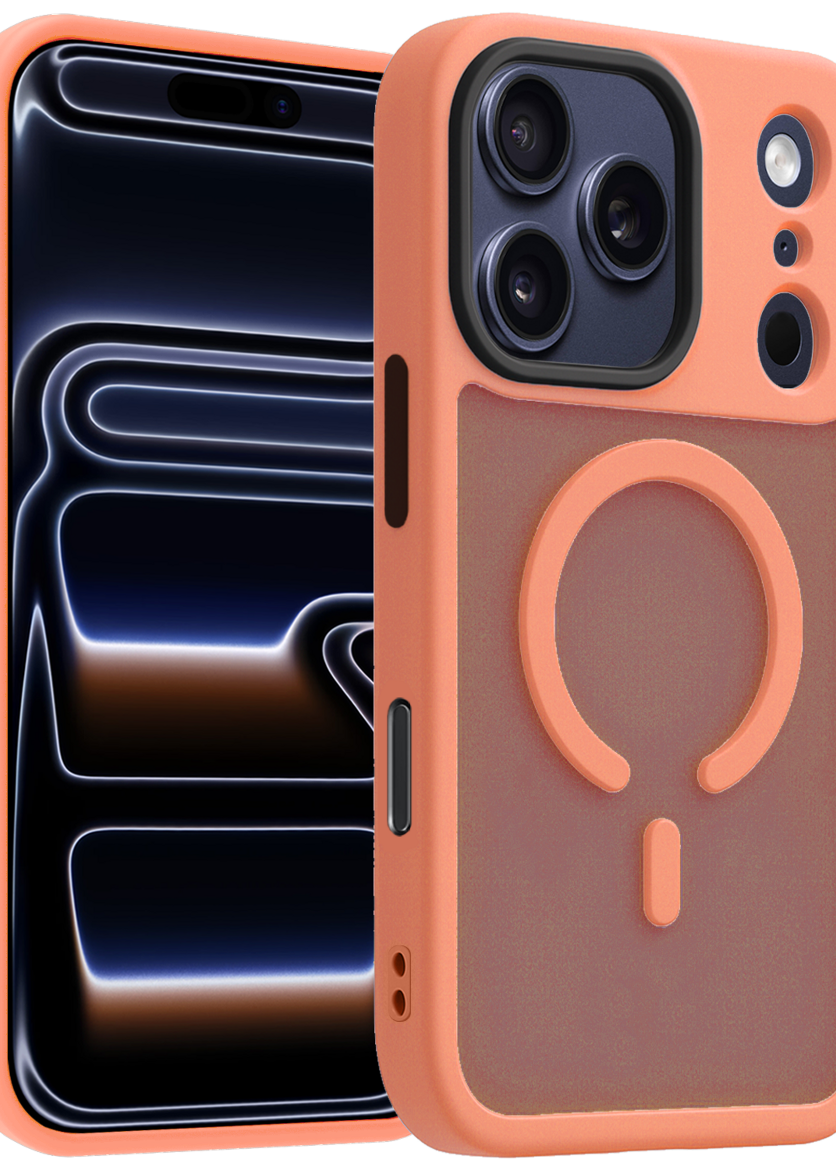 BTH BTH iPhone 17 Pro Max Magsafe Hoesje - Perzik