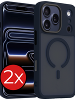 BTH BTH iPhone 17 Pro Max Magsafe Hoesje - Donkerblauw - 2 PACK