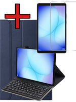 BTH BTH Samsung Galaxy Tab A11 Toetsenbordhoes Met Screenprotector - Donkerblauw