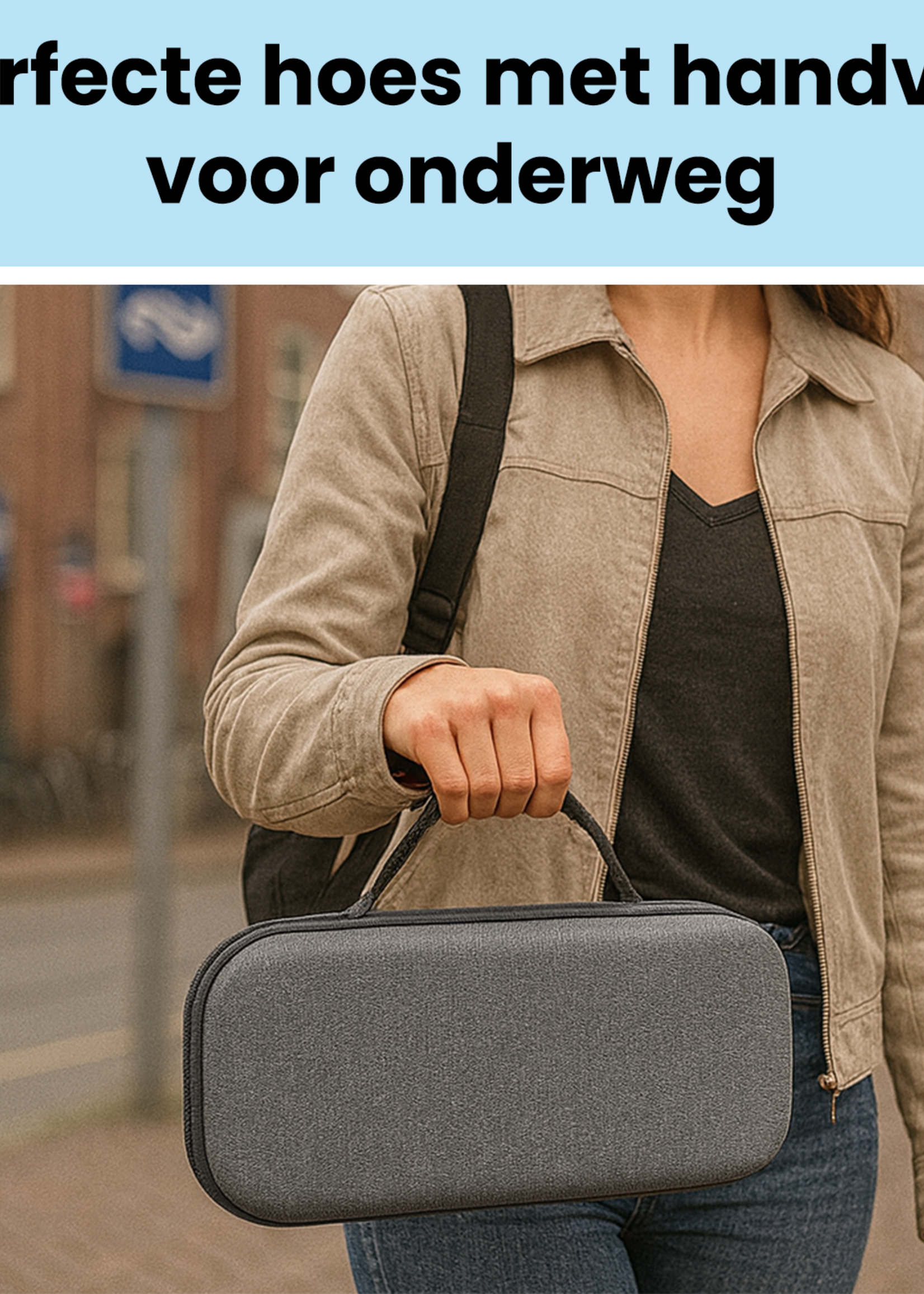 BTH BTH Hoesje Handvat Sony PlayStation Portal Remote Player - Grijs