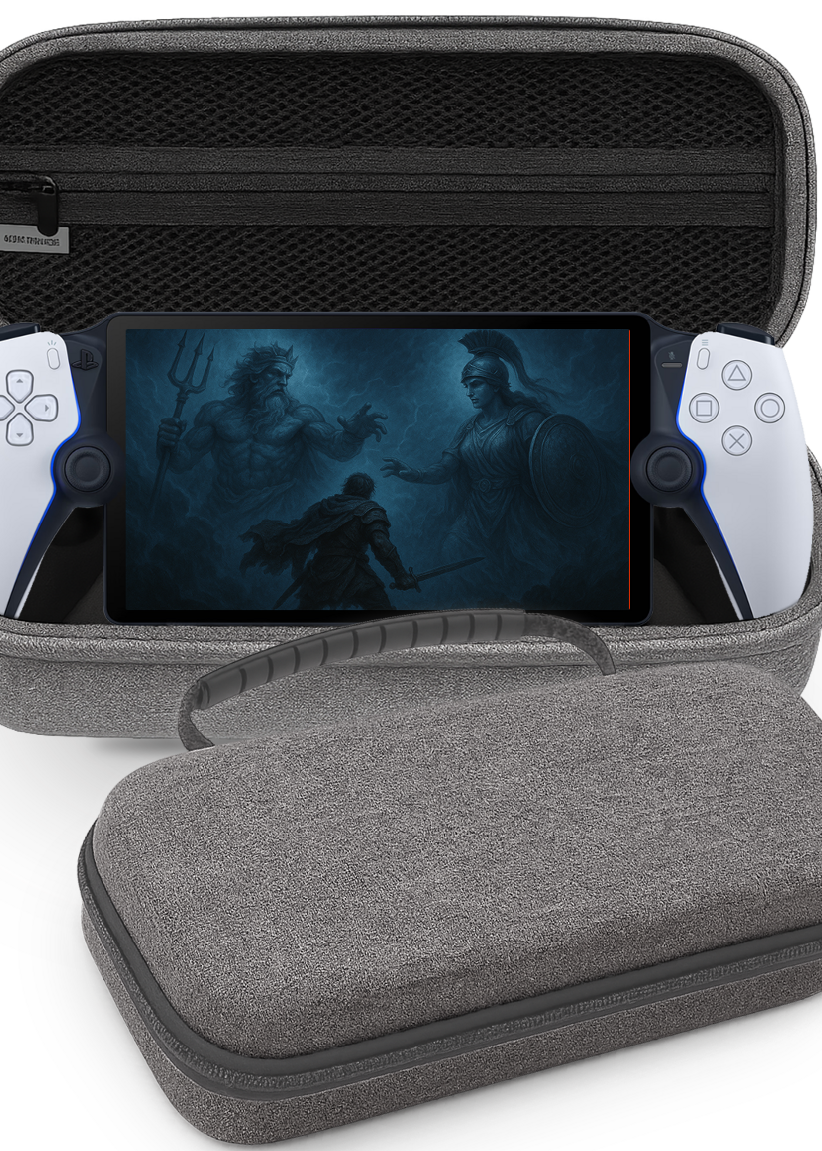 BTH BTH Hoesje Handvat Sony PlayStation Portal Remote Player - Grijs