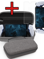 BTH BTH Sony PlayStation Portal Remote Player Hoesje Handvat Met Screenprotector - Grijs