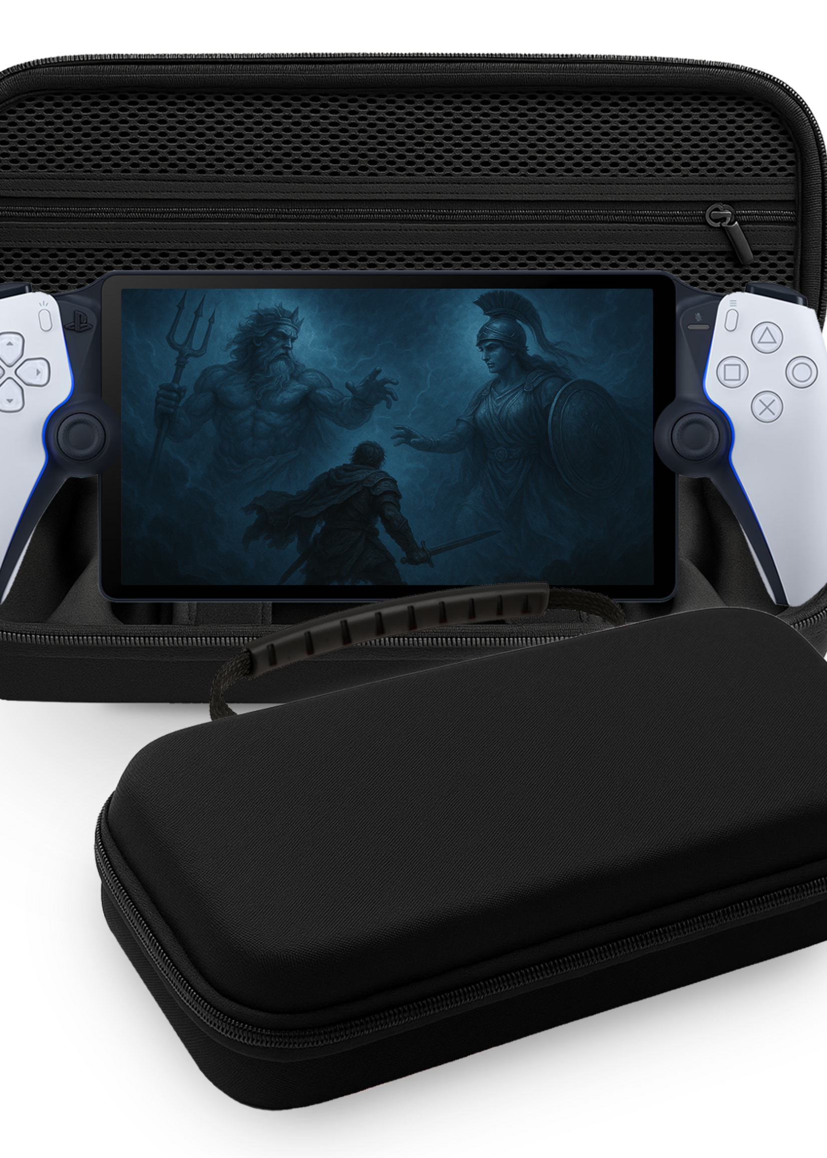 BTH BTH Hoesje Handvat Sony PlayStation Portal Remote Player - Zwart