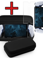 BTH BTH Sony PlayStation Portal Remote Player Hoesje Handvat Met Screenprotector - Zwart