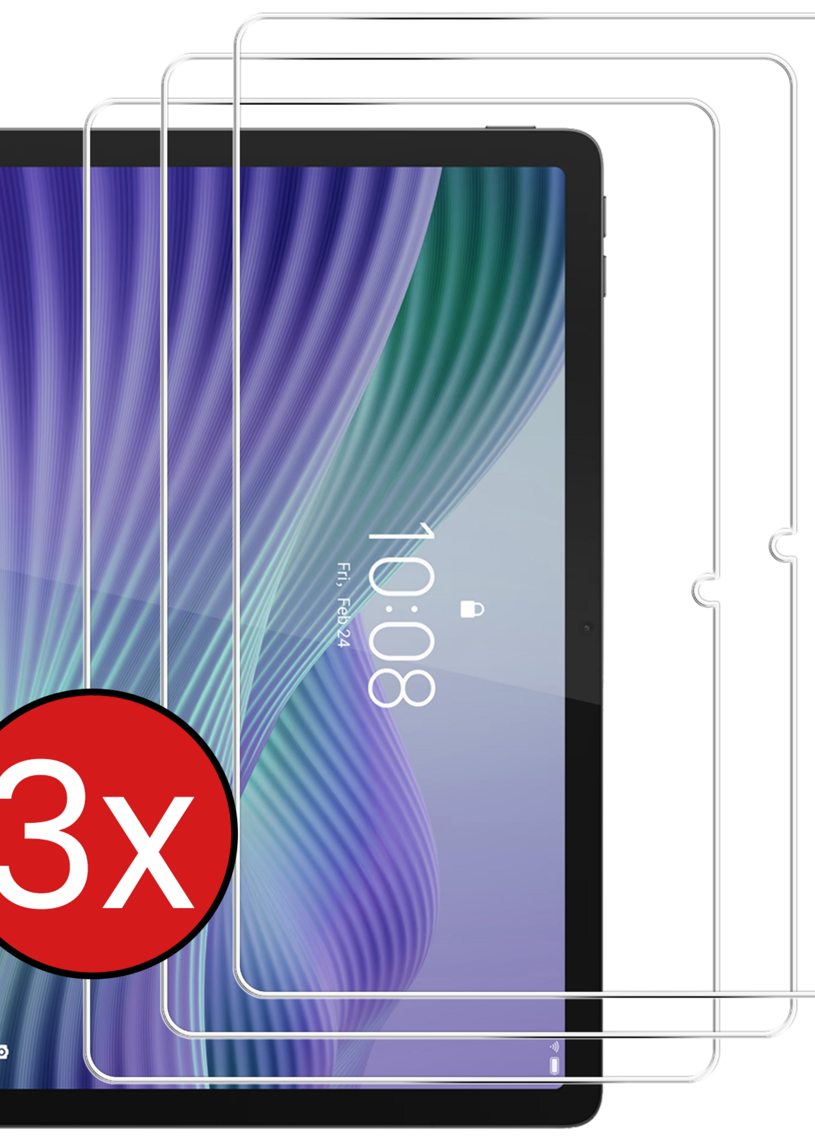 BTH BTH Lenovo Tab 10.1 inch Screenprotector - 3 PACK