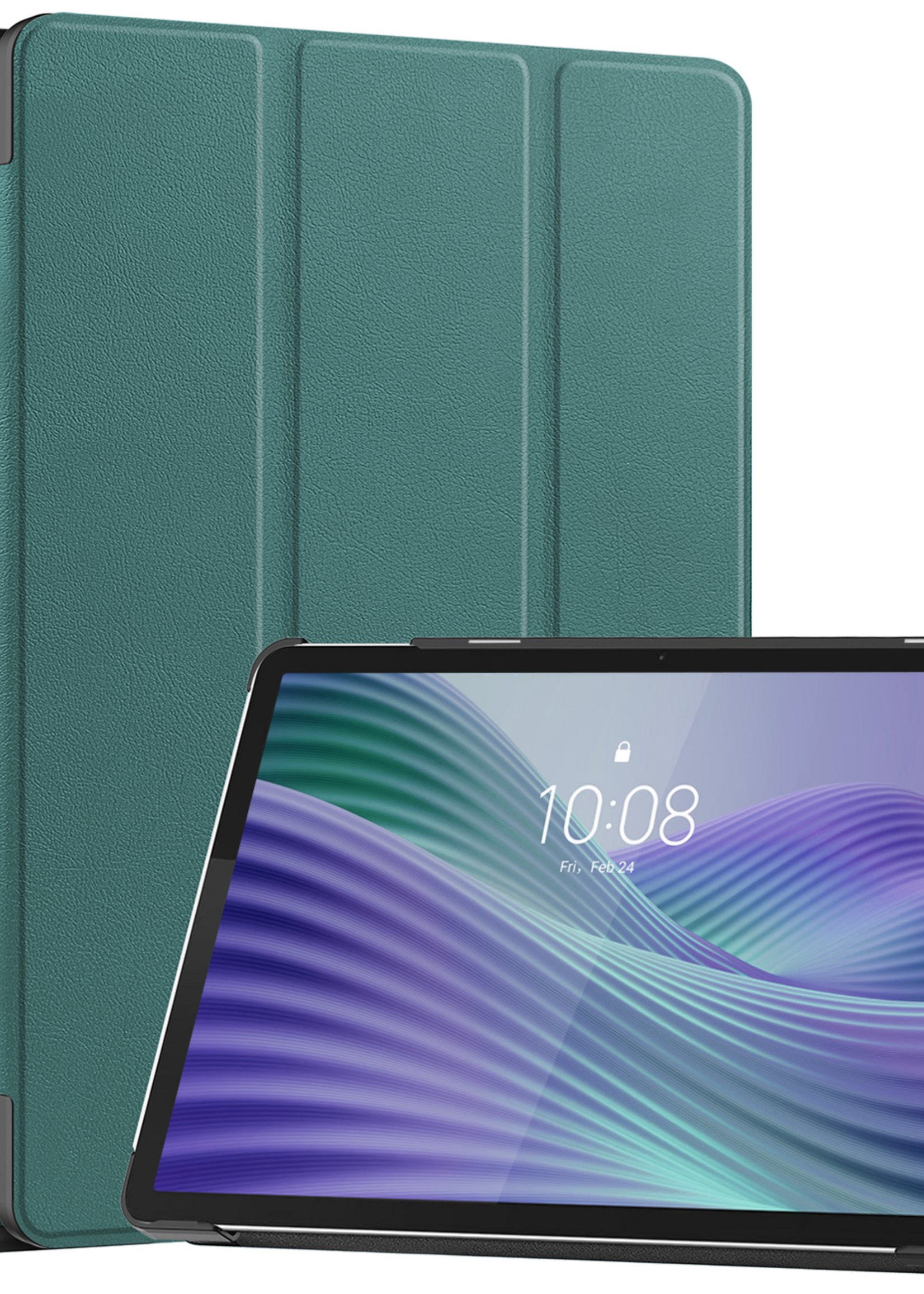 BTH BTH Lenovo Tab 10.1 inch Hoesje - Donkergroen