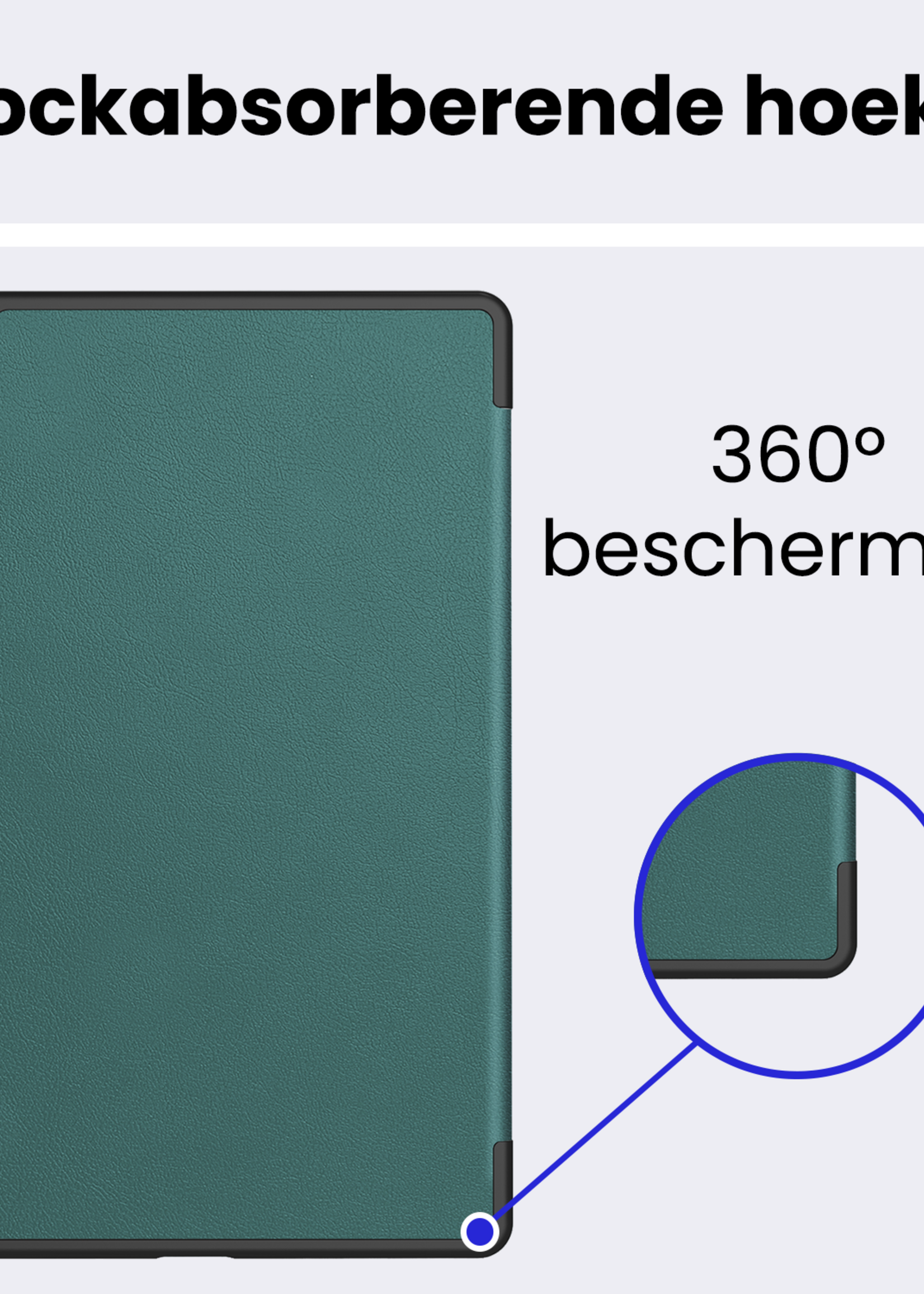 BTH BTH Lenovo Tab 10.1 inch Hoesje - Donkergroen