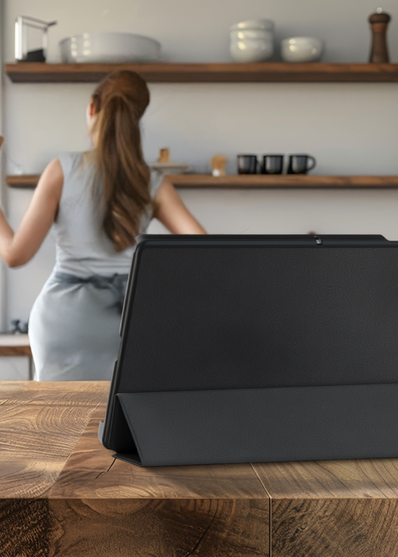 BTH BTH Lenovo Tab 10.1 inch Hoesje - Zwart