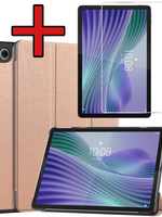 BTH BTH Lenovo Tab 10.1 inch Hoesje Met Screenprotector - Rose Goud