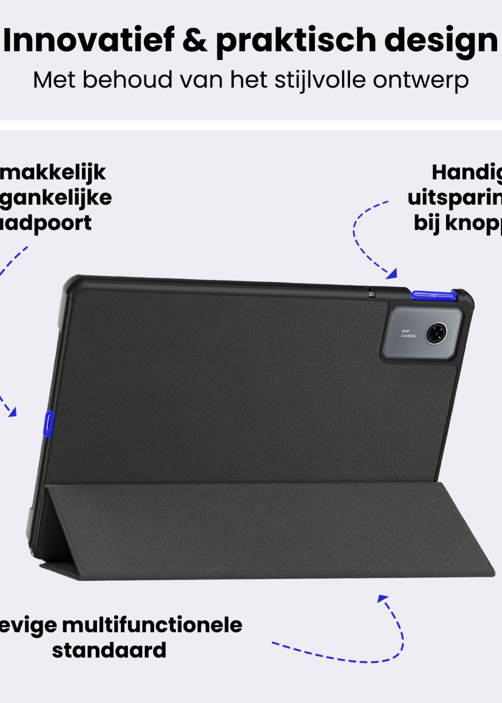 BTH BTH Lenovo Idea Tab Hoesje - Zwart
