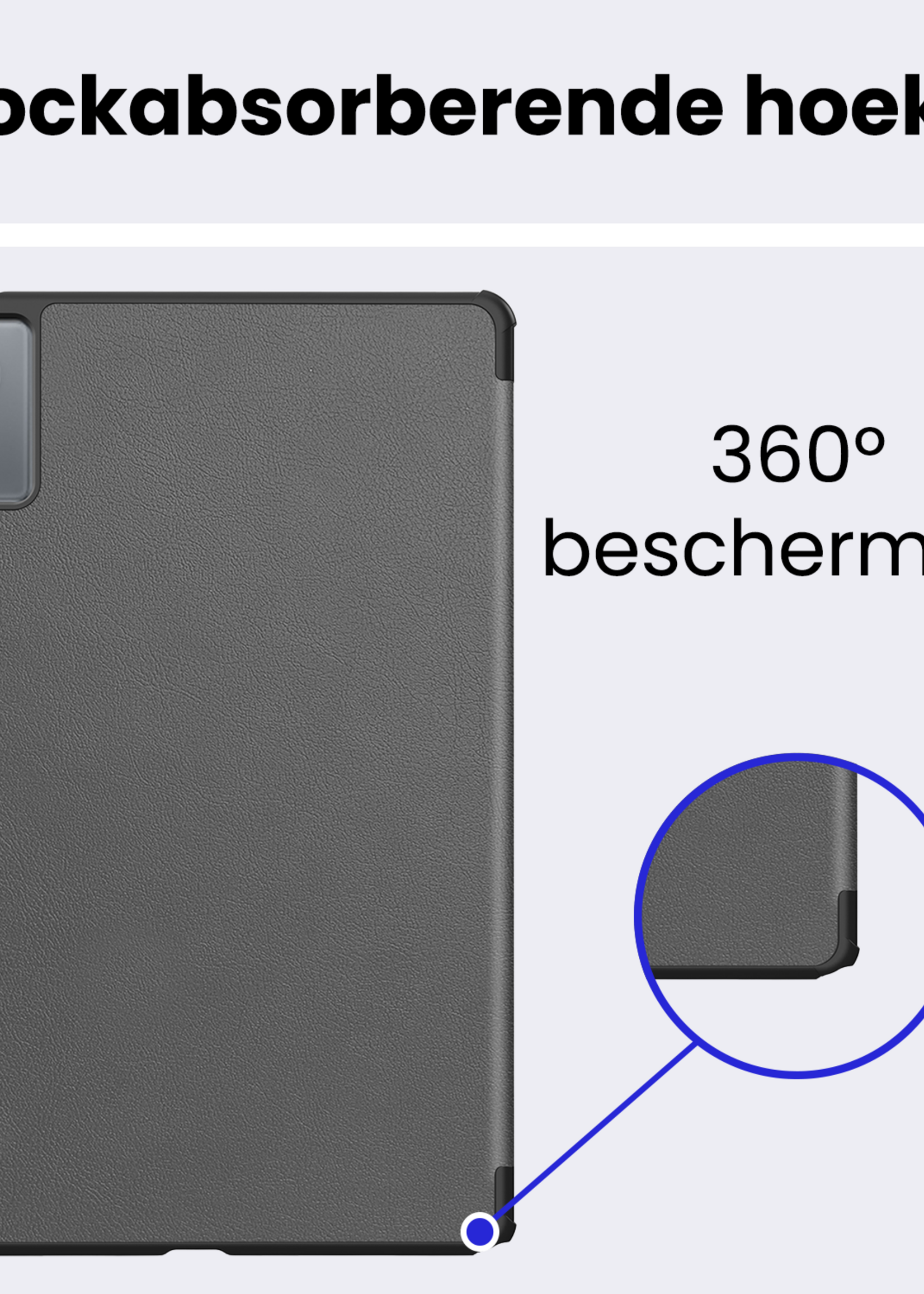 BTH BTH Lenovo Idea Tab Hoesje Met Screenprotector - Grijs