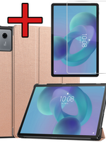 BTH BTH Lenovo Idea Tab Hoesje Met Screenprotector - Rose Goud