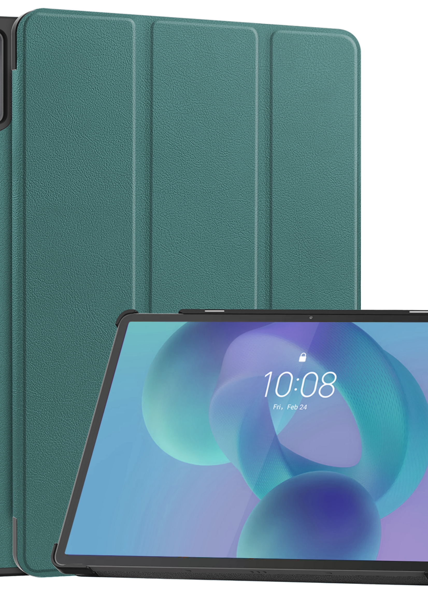 BTH BTH Lenovo Idea Tab Pro Hoesje - Donkergroen
