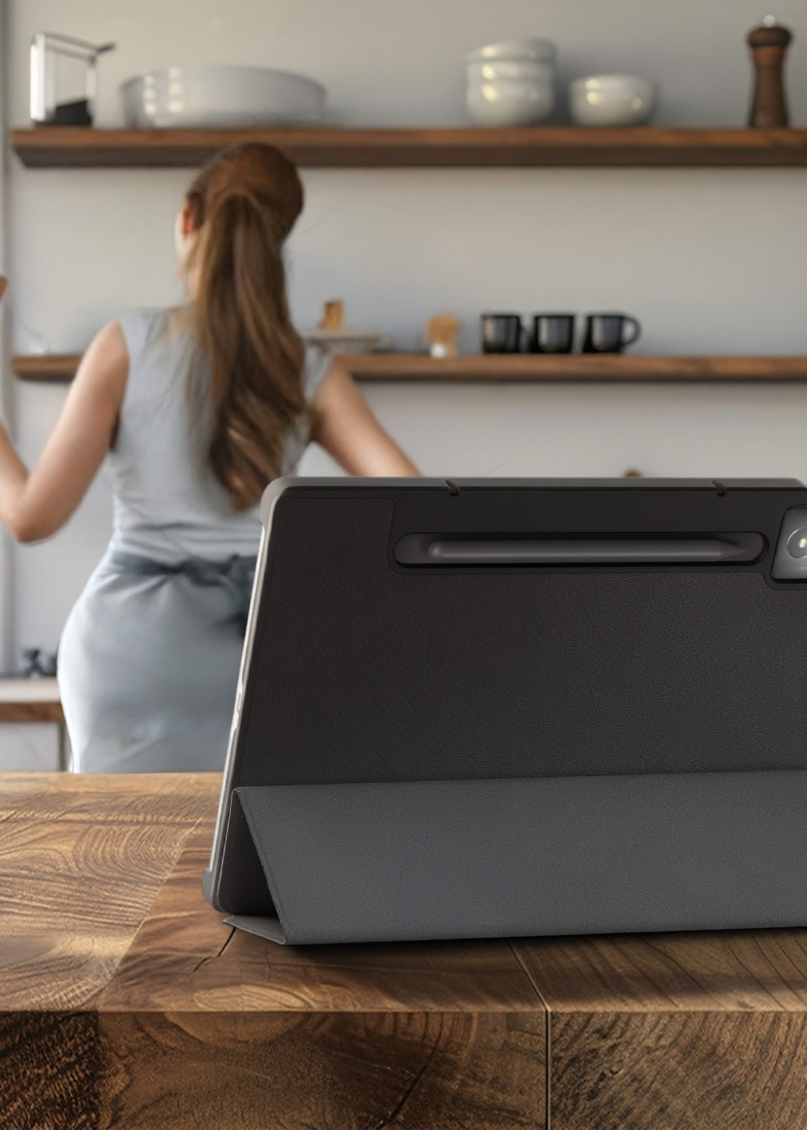 BTH BTH Lenovo Idea Tab Pro Hoesje - Zwart