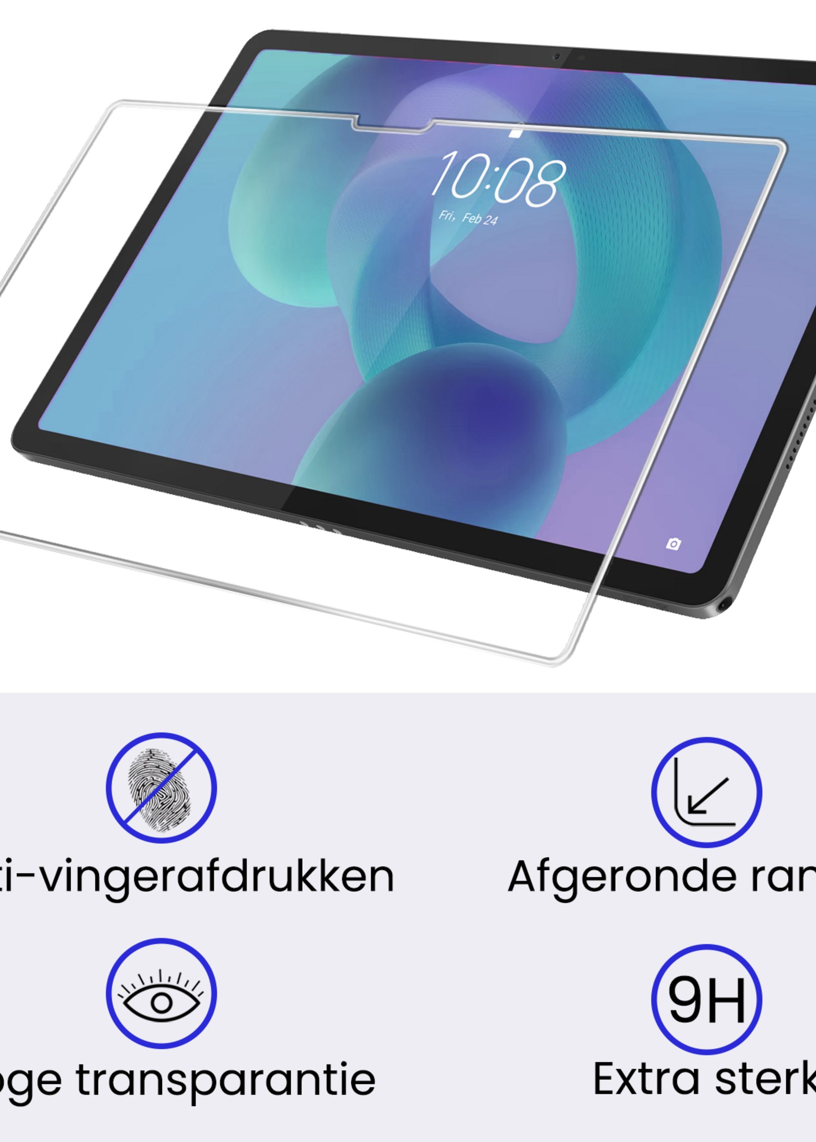 BTH BTH Lenovo Idea Tab Pro Hoesje Met Screenprotector - Donkergroen