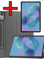 BTH BTH Lenovo Idea Tab Pro Hoesje Met Screenprotector - Grijs
