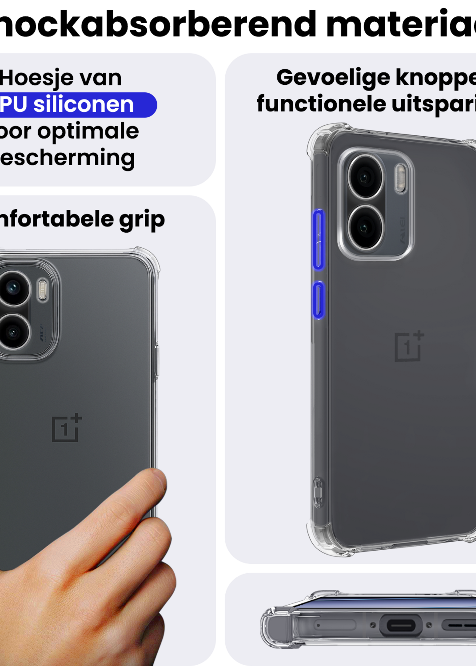 BTH BTH OnePlus 15R Hoesje Shockproof - Transparant