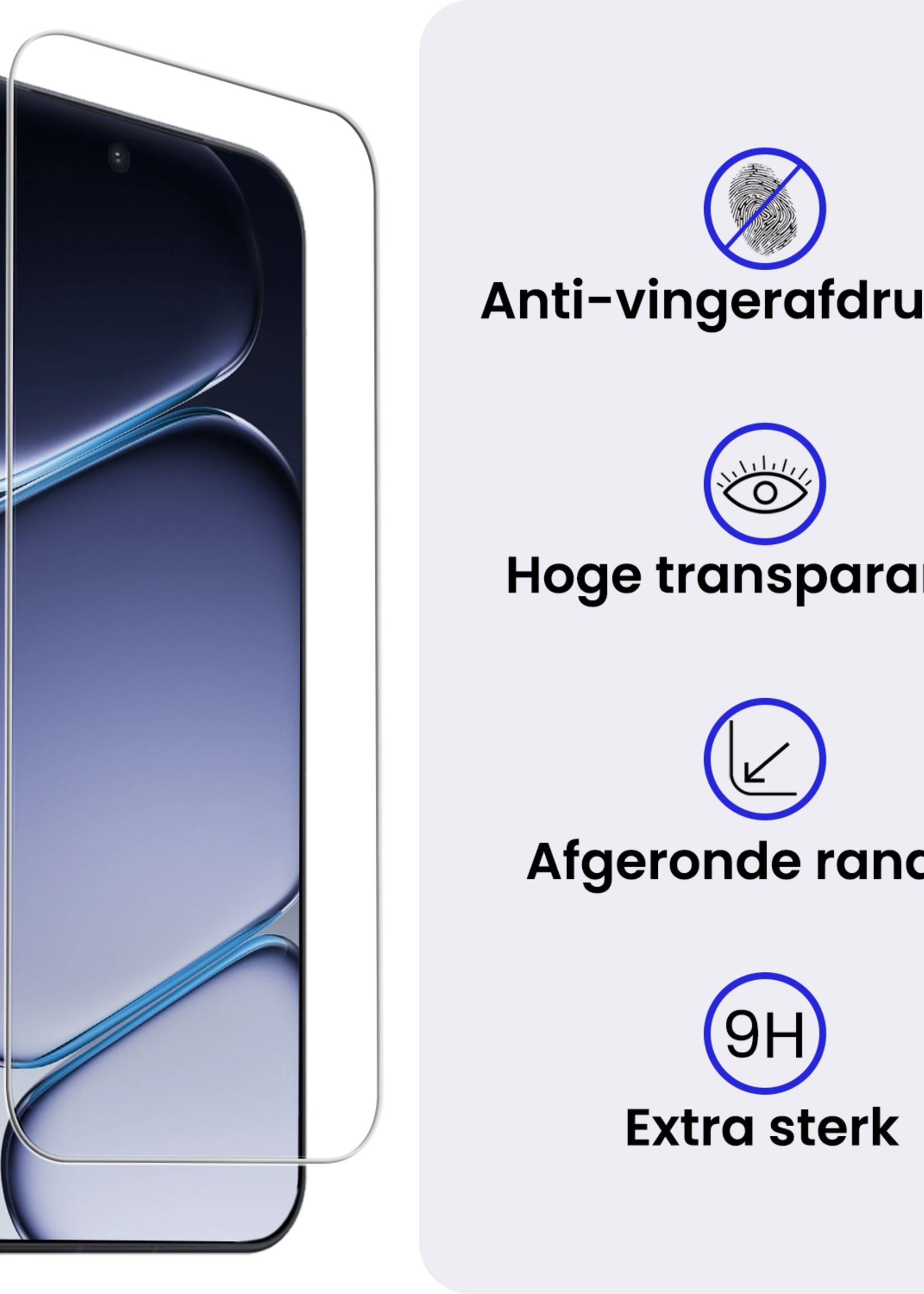 BTH BTH OnePlus 15R Hoesje Siliconen Met 2x Screenprotector - Transparant