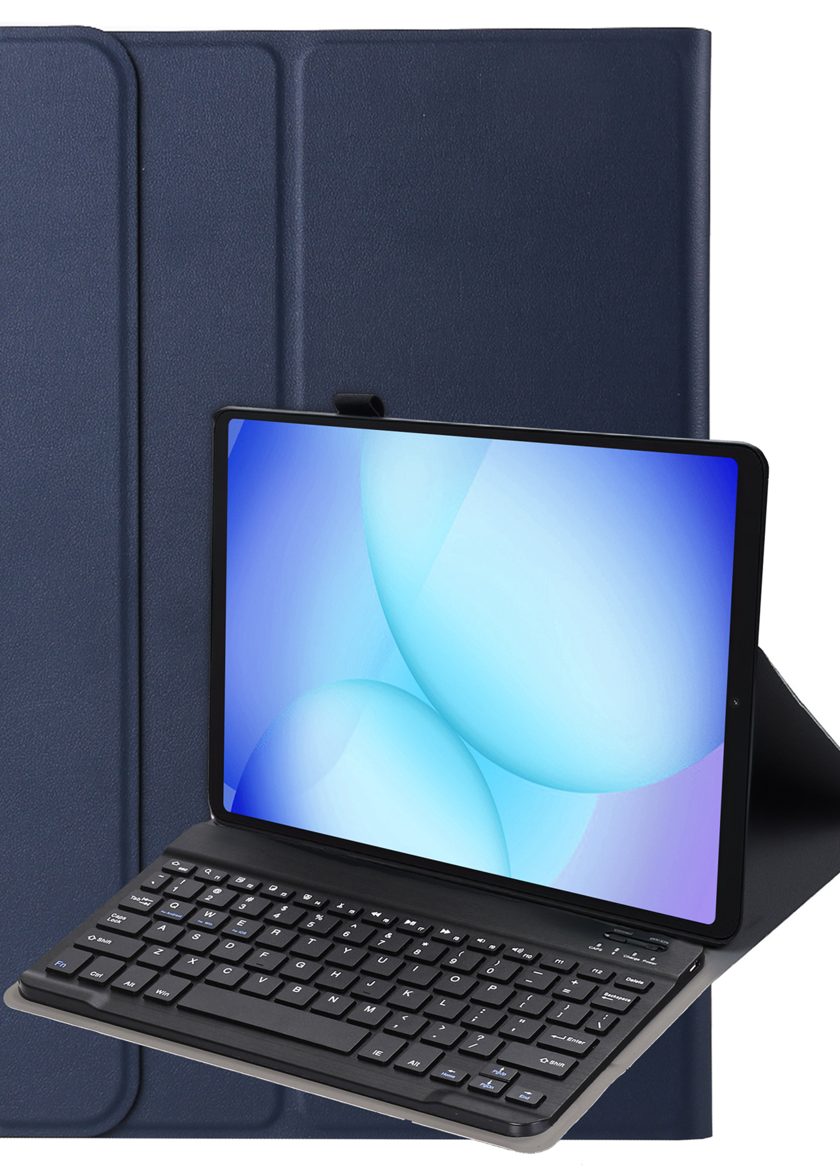BTH BTH Samsung Galaxy Tab A11 Plus Toetsenbordhoes - Donkerblauw