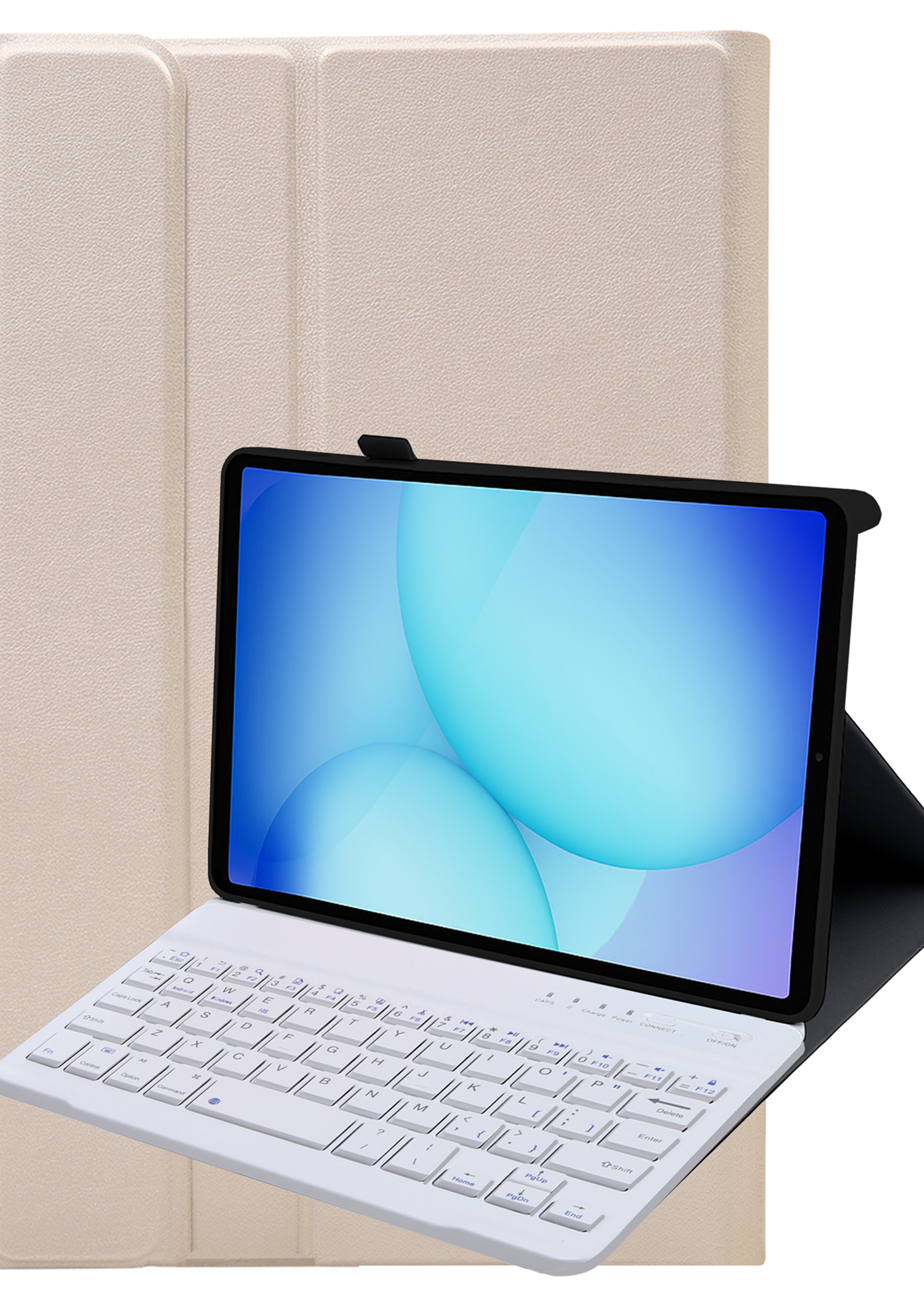 BTH BTH Samsung Galaxy Tab A11 Plus Toetsenbordhoes - Goud