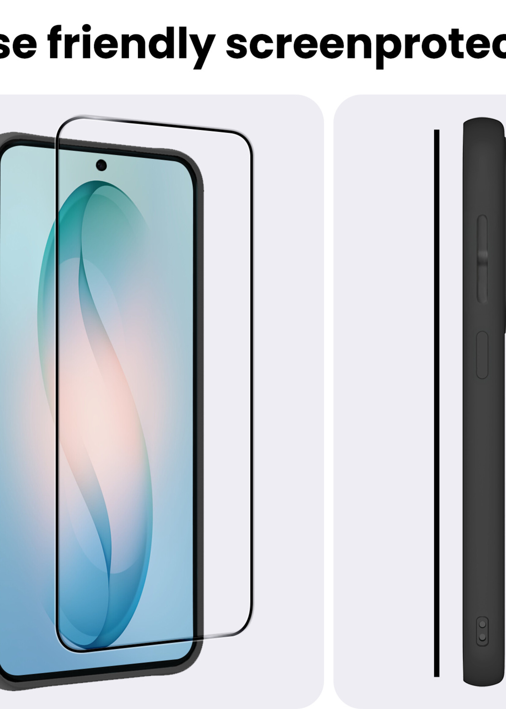 BTH BTH Samsung Galaxy S26 Screenprotector Glas Full Cover - 2 PACK