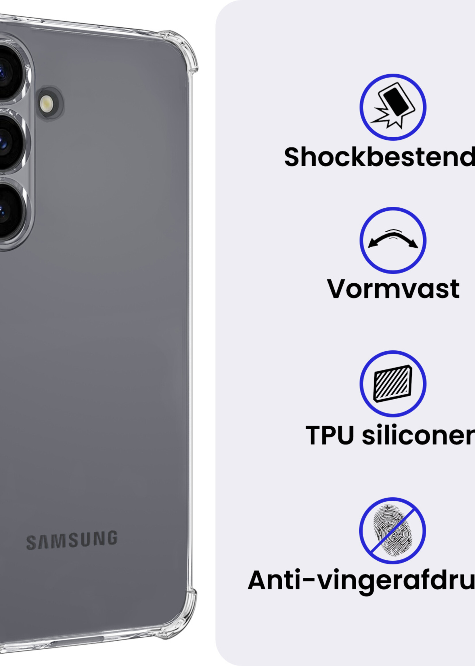 BTH BTH Samsung Galaxy S26 Hoesje Shockproof - Transparant