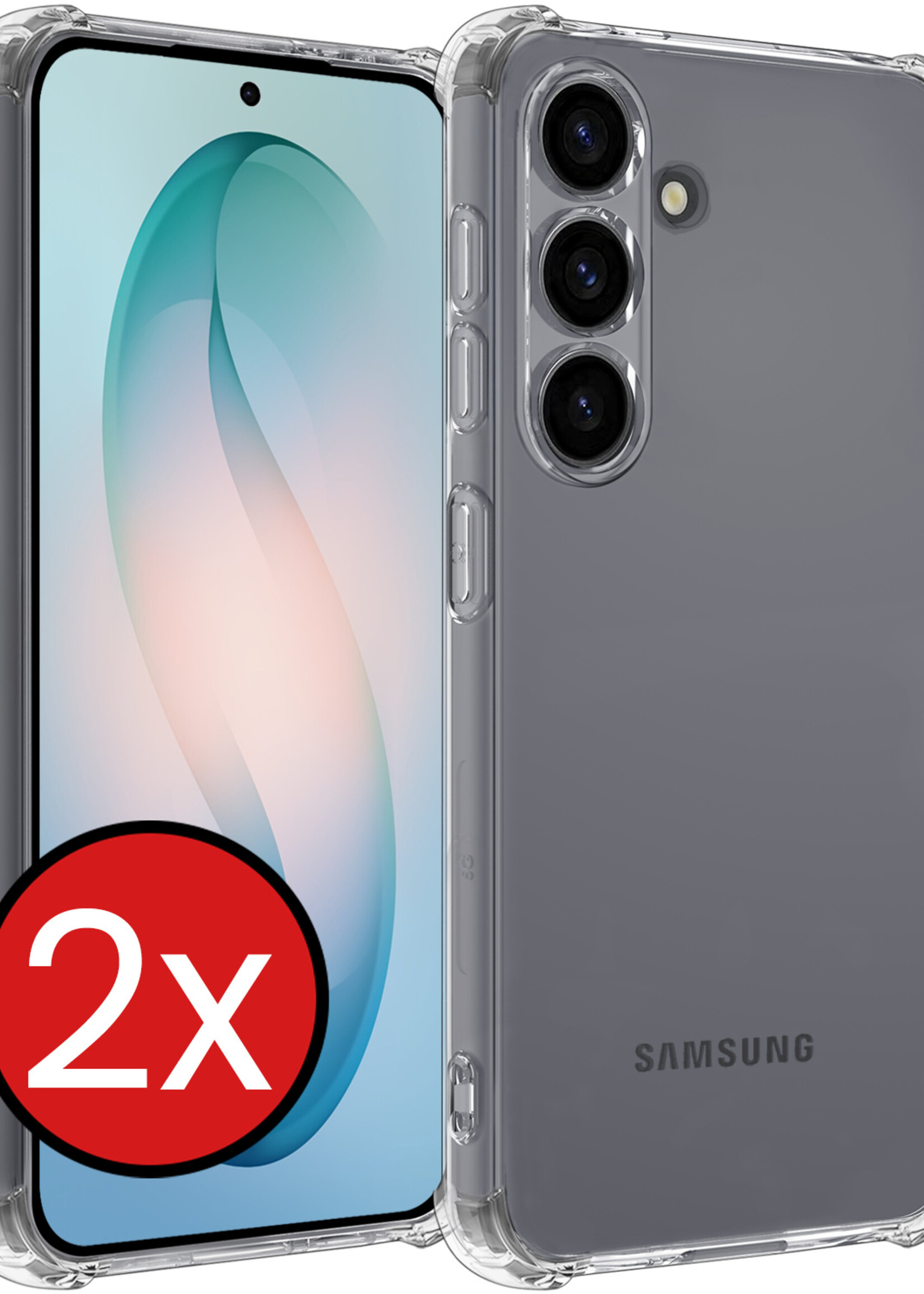 BTH BTH Samsung Galaxy S26 Hoesje Shockproof - Transparant - 2 PACK