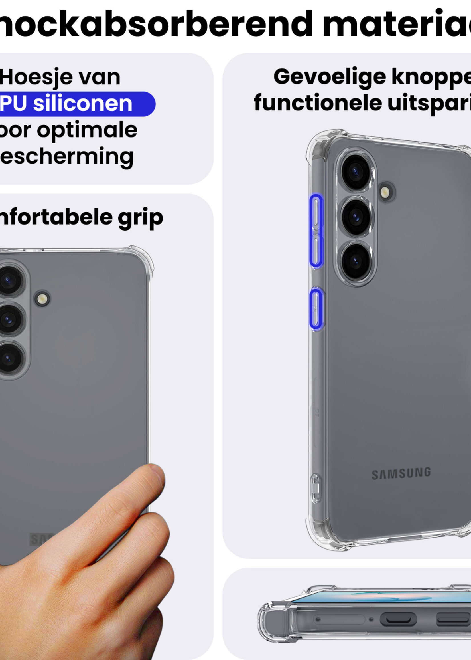 BTH BTH Samsung Galaxy S26 Hoesje Shockproof Met 2x Screenprotector