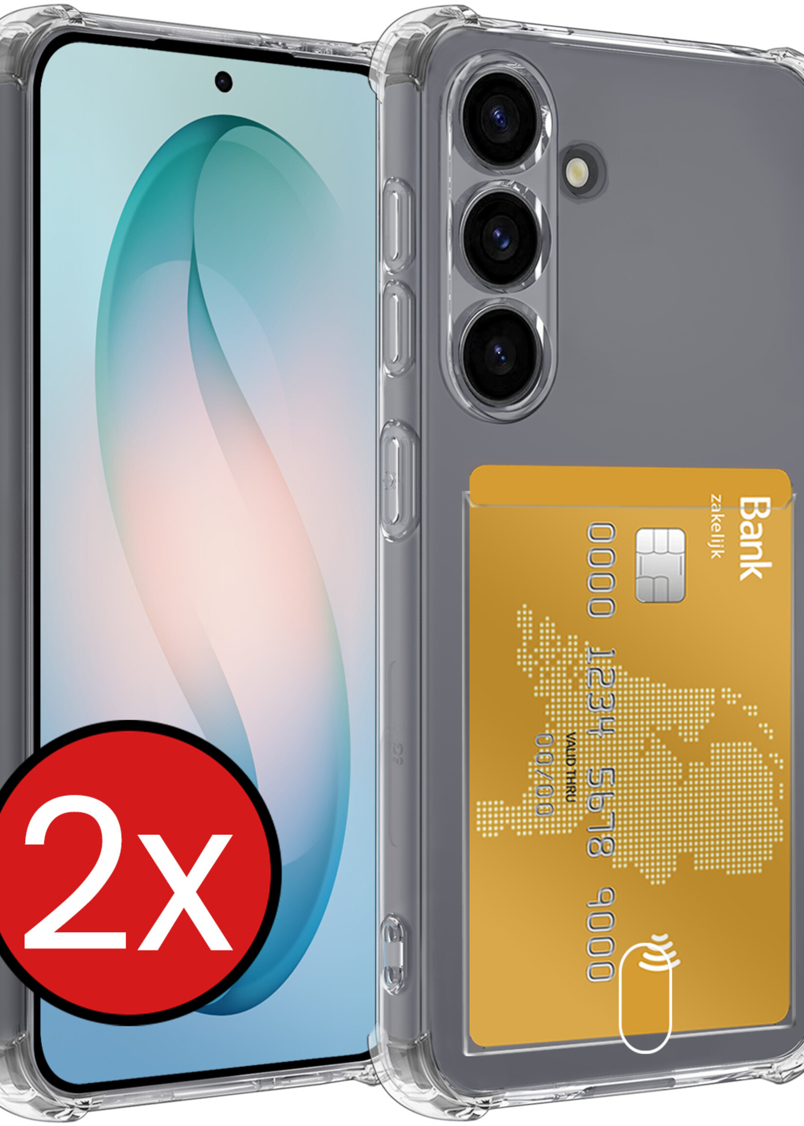 BTH BTH Samsung Galaxy S26 Hoesje Pashouder - 2 PACK