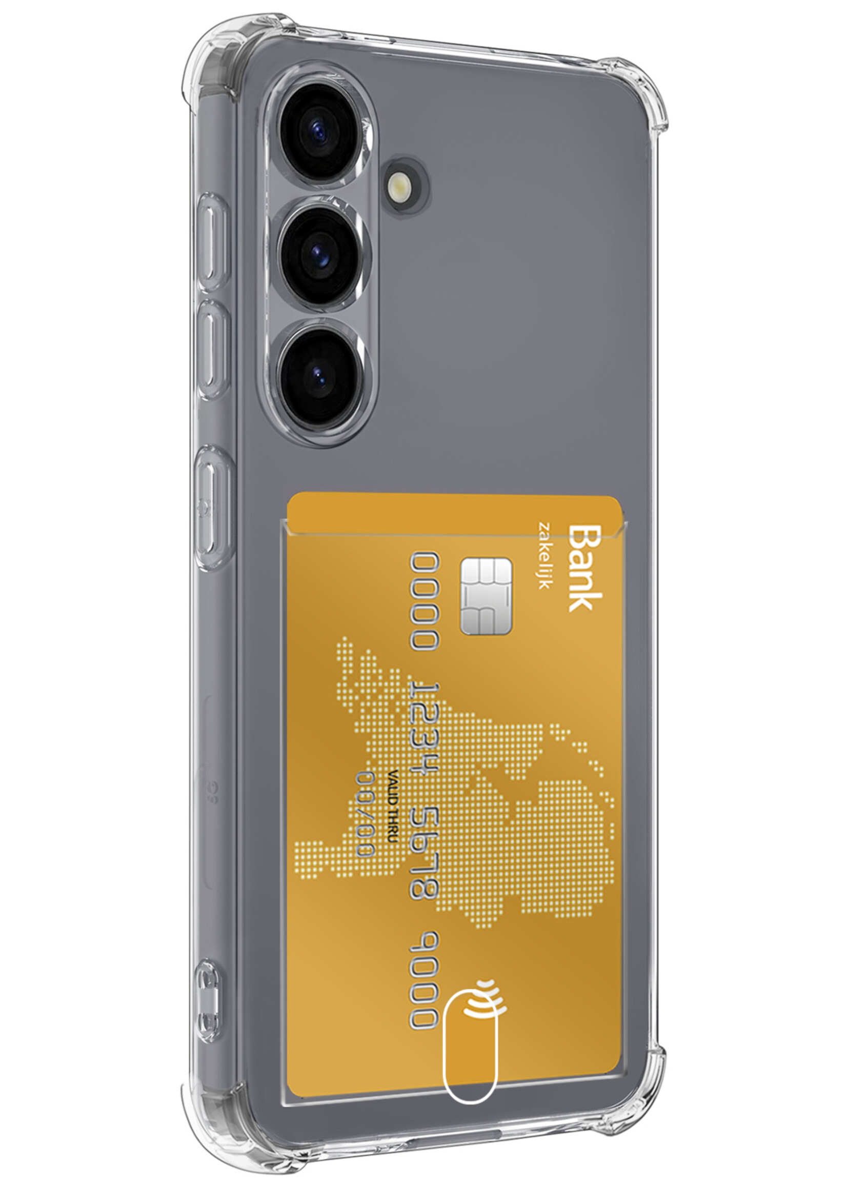 BTH BTH Samsung Galaxy S26 Hoesje Pashouder Met 2x Screenprotector