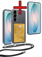 BTH BTH Samsung Galaxy S26 Hoesje Pashouder met Koord Met Screenprotector