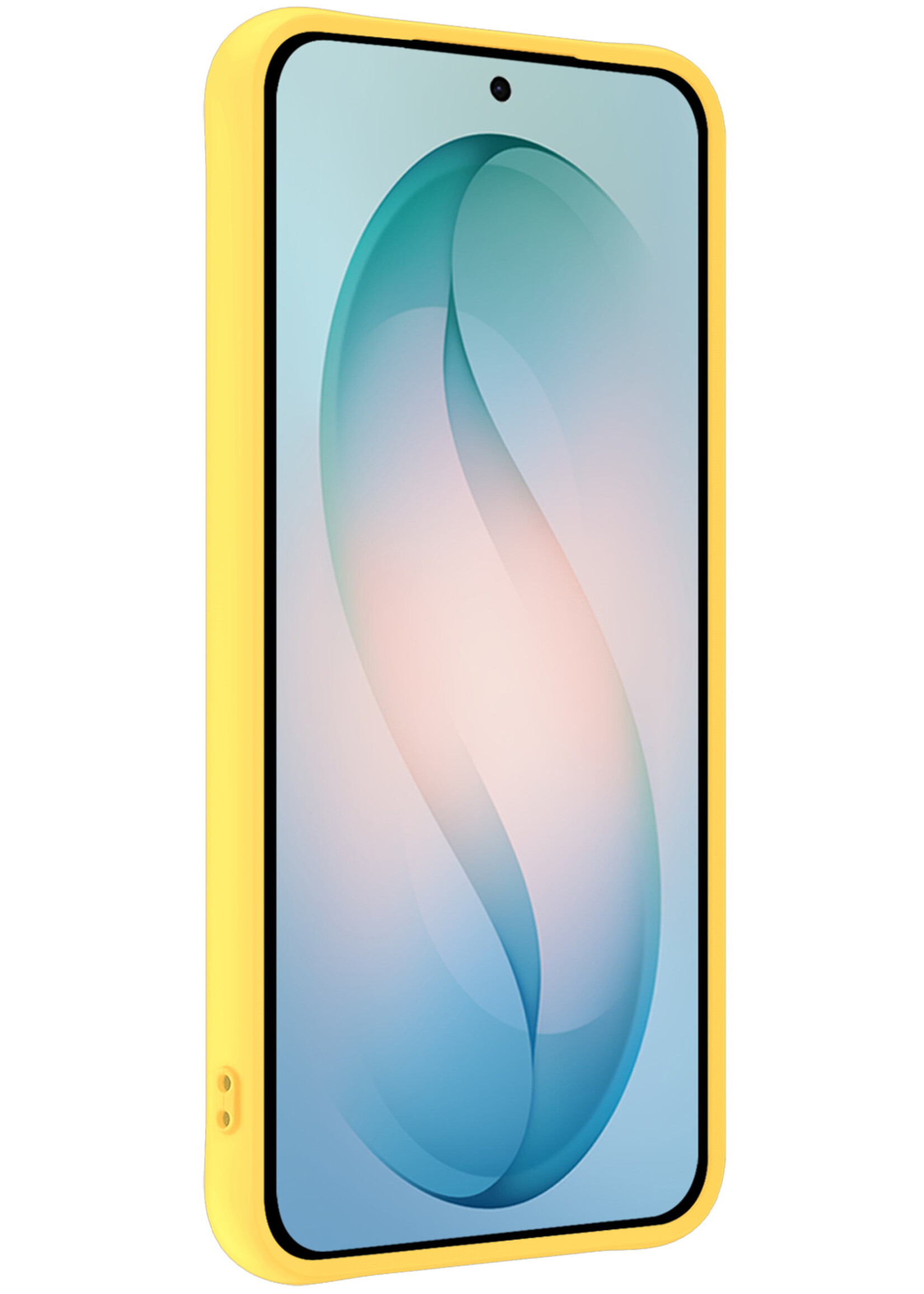 BTH BTH Samsung Galaxy S26 Hoesje Siliconen - Geel