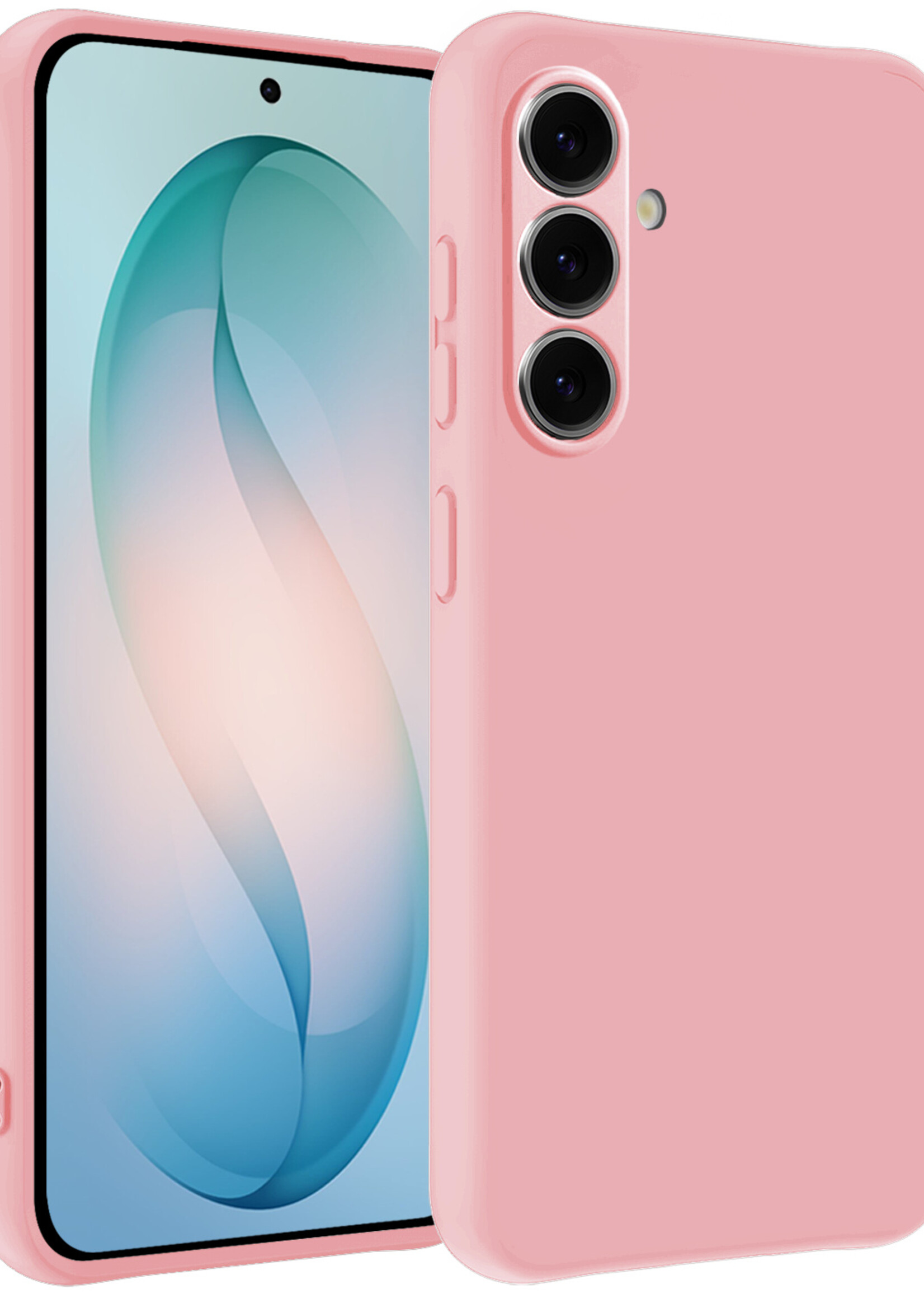 BTH BTH Samsung Galaxy S26 Hoesje Siliconen - Lichtroze