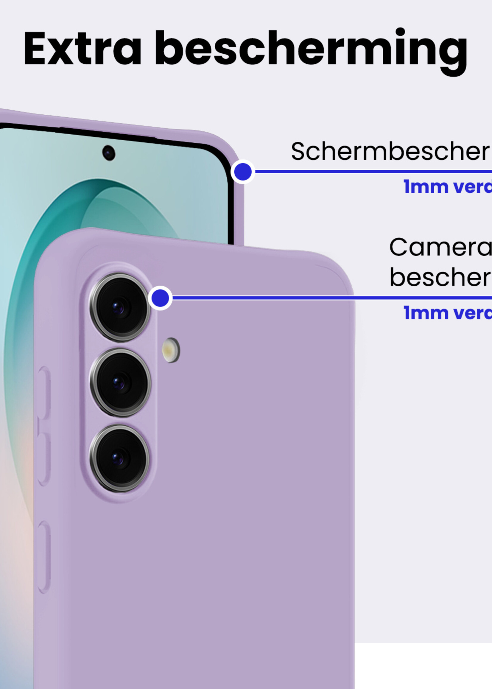 BTH BTH Samsung Galaxy S26 Hoesje Siliconen - Lila