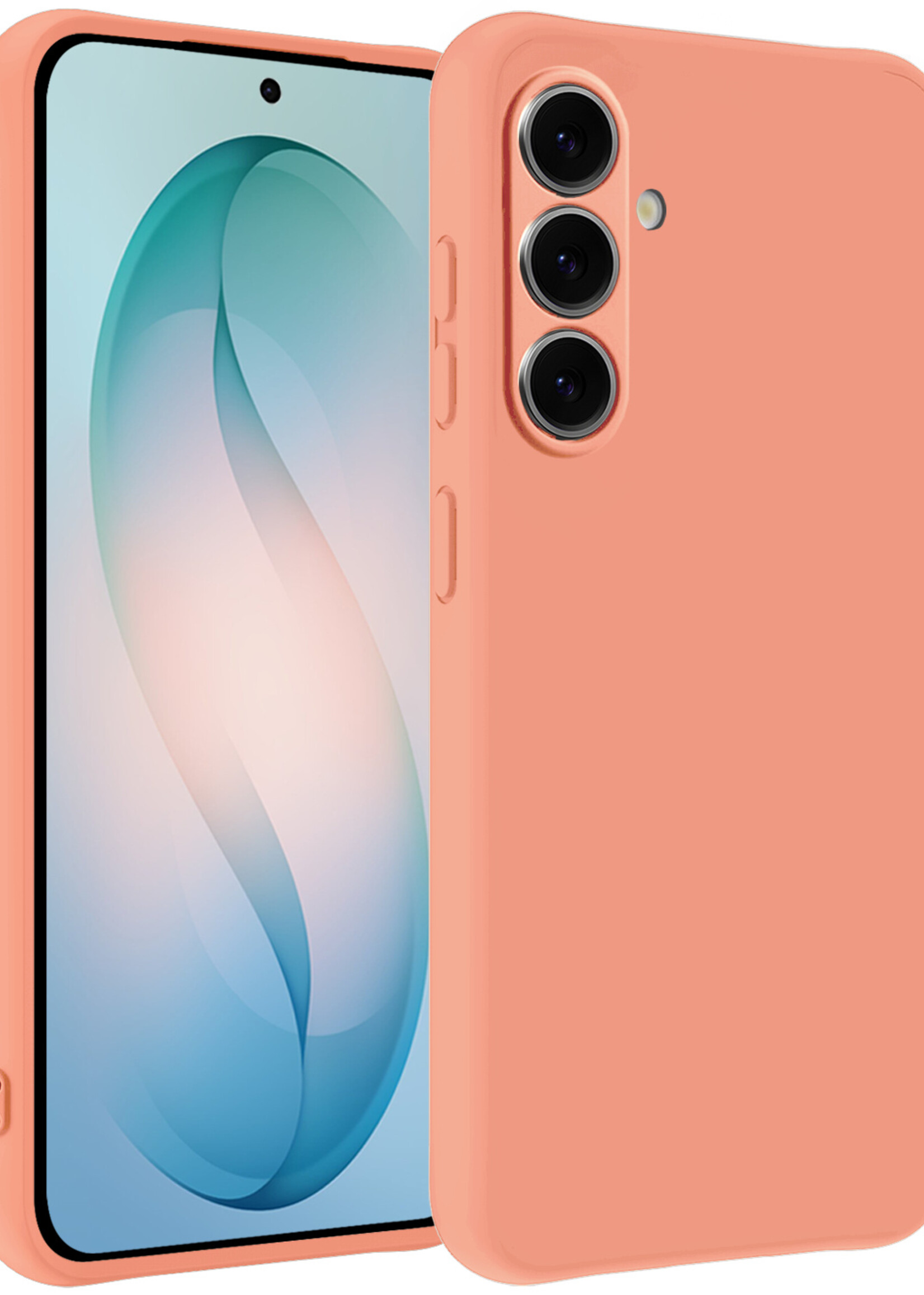 BTH BTH Samsung Galaxy S26 Hoesje Siliconen - Perzik