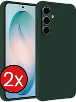 BTH BTH Samsung Galaxy S26 Hoesje Siliconen - Donkergroen - 2 PACK