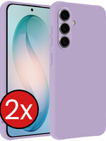 BTH BTH Samsung Galaxy S26 Hoesje Siliconen - Lila - 2 PACK