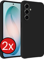 BTH BTH Samsung Galaxy S26 Hoesje Siliconen - Zwart - 2 PACK