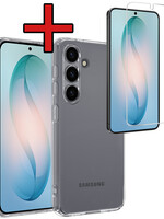 BTH BTH Samsung Galaxy S26 Hoesje Siliconen Met Screenprotector - Transparant