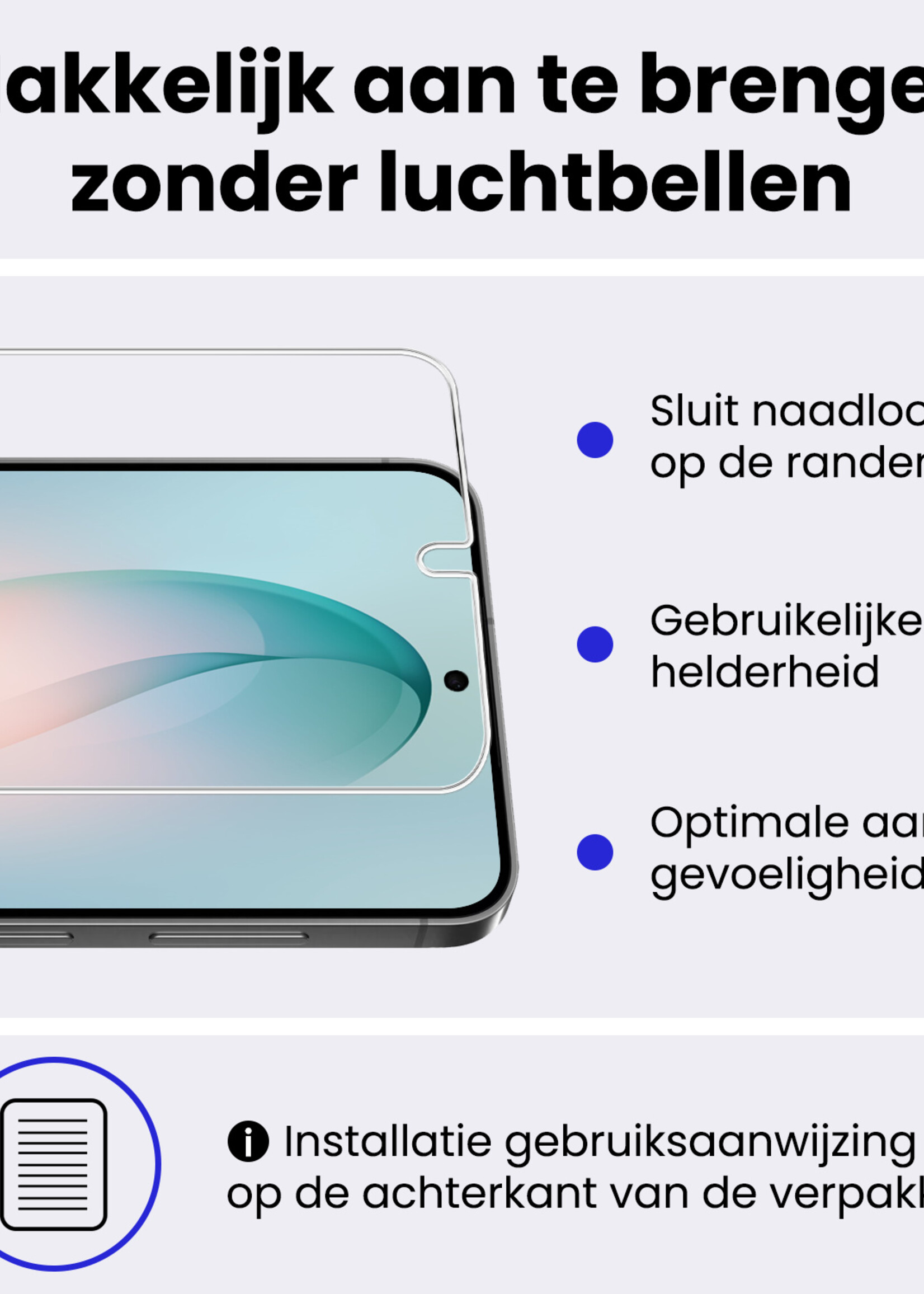 BTH BTH Samsung Galaxy S26 Hoesje Bookcase Met Screenprotector - Paars