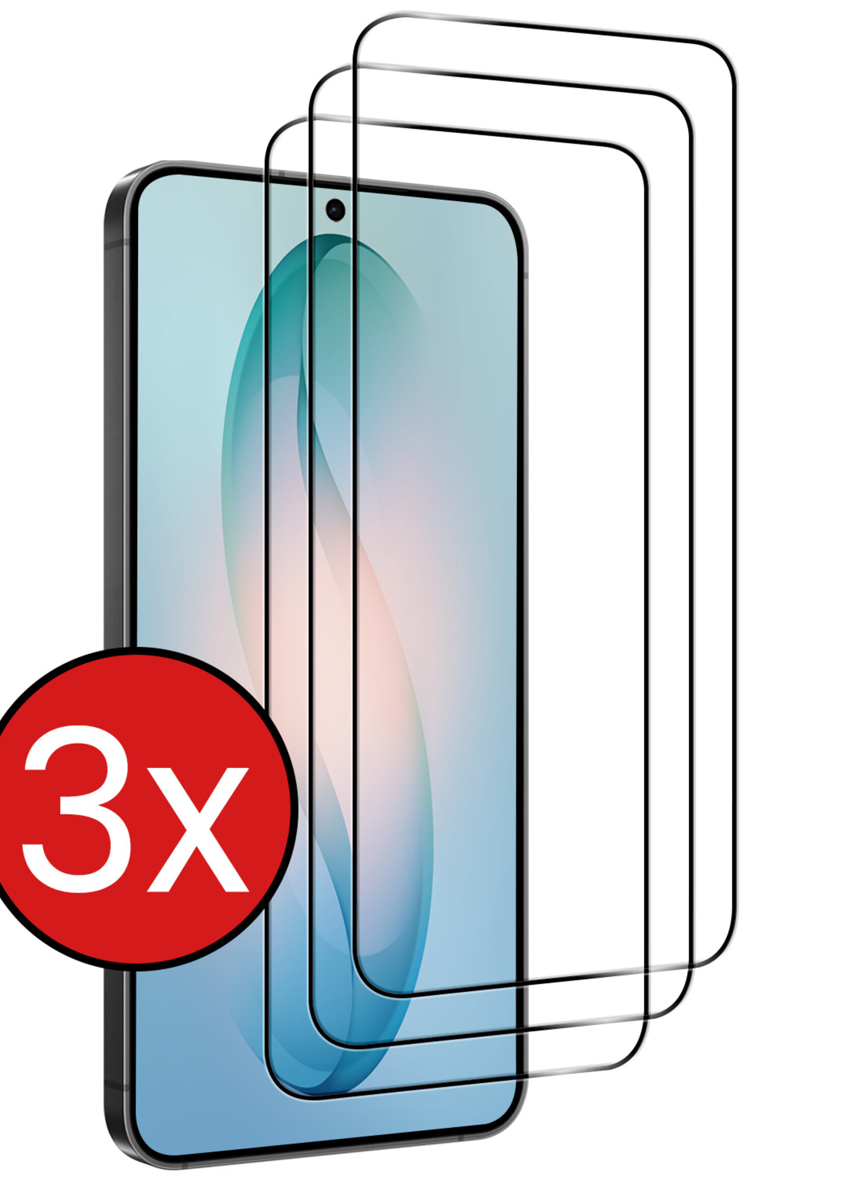 BTH BTH Samsung Galaxy S26 Plus Screenprotector Glas Full Cover - 3 PACK