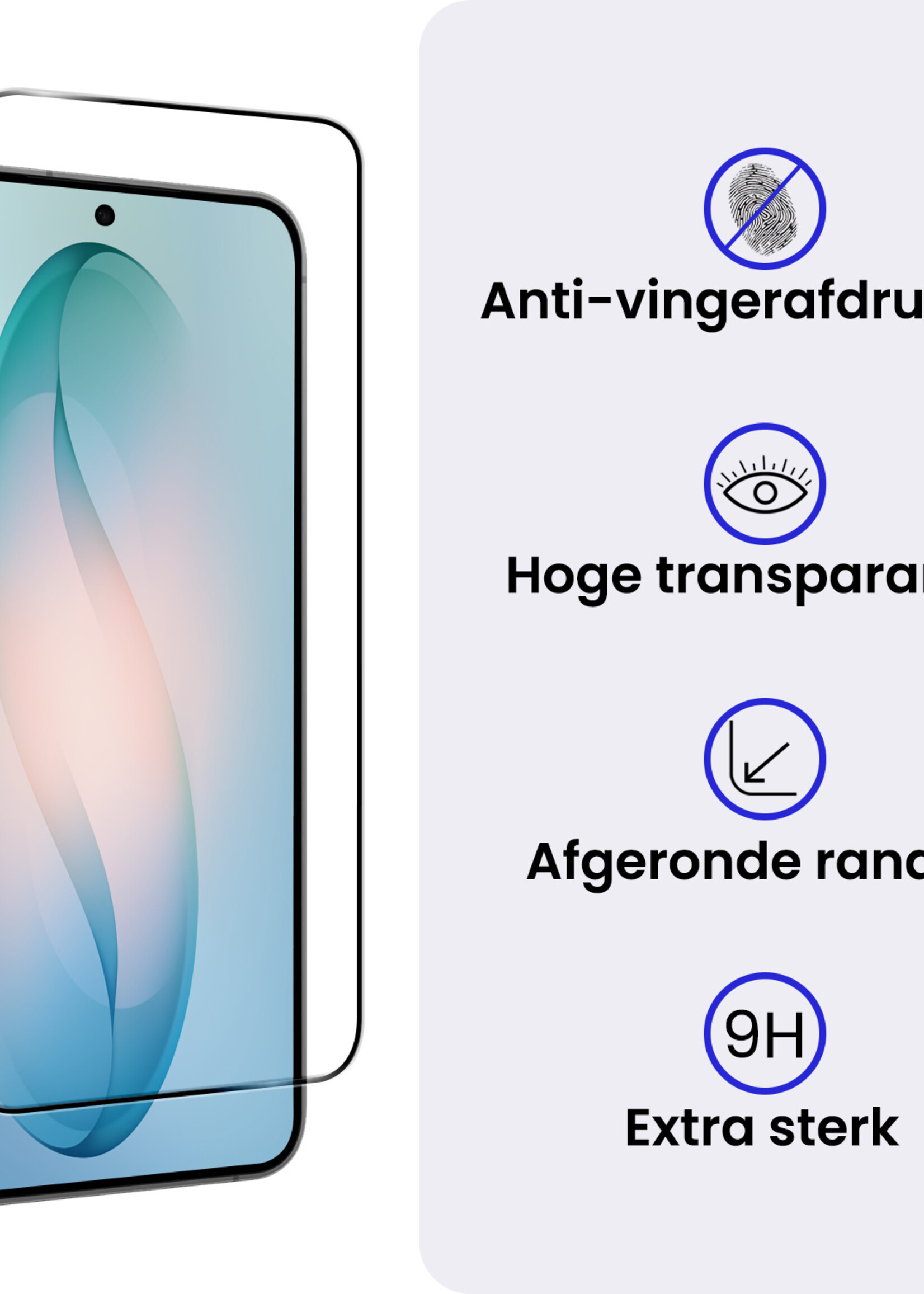 BTH BTH Samsung Galaxy S26 Plus Screenprotector Glas Full Cover - 3 PACK