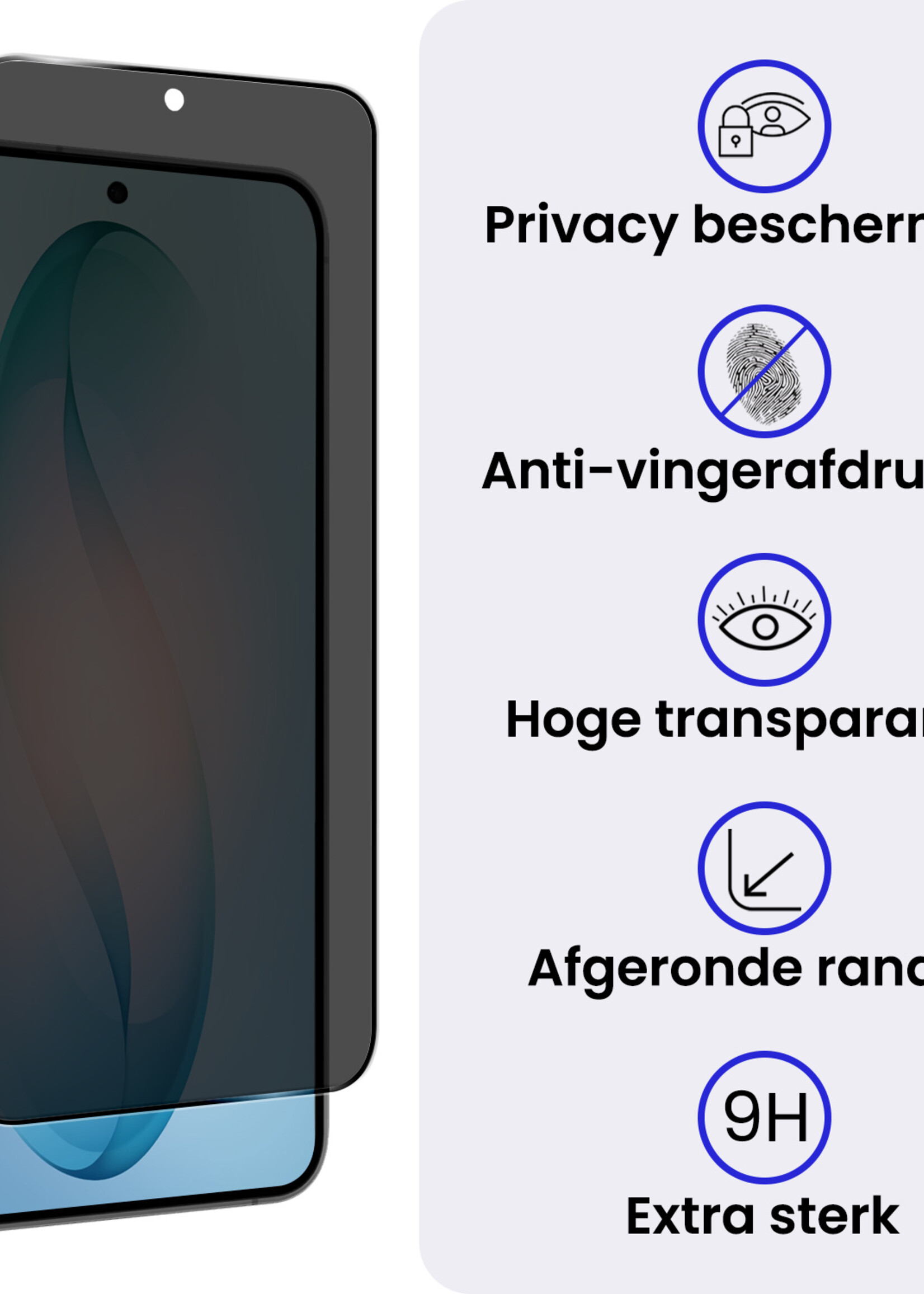 BTH BTH Samsung Galaxy S26 Plus Screenprotector Glas Privacy - 2 PACK